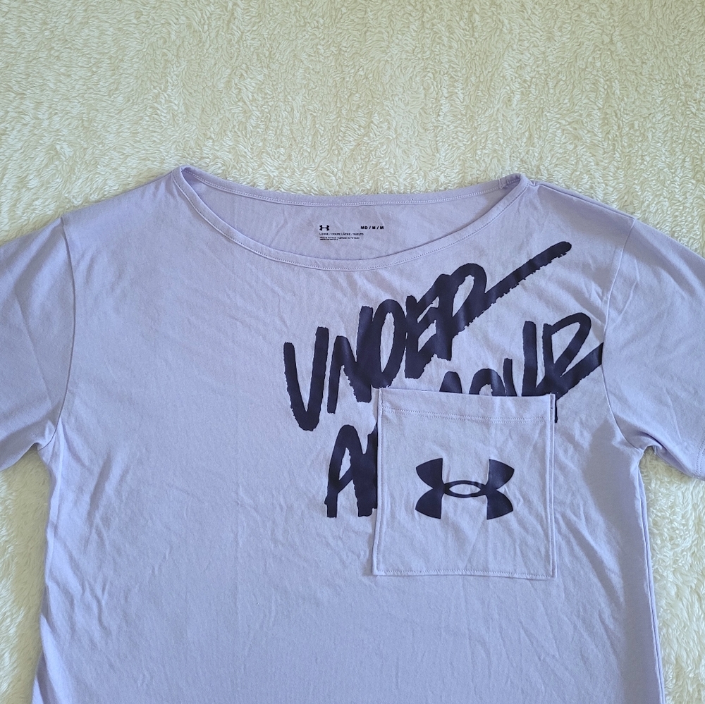 Under Armour Oversized Lavender Graphic Tee👕 - NWT - Picture 7 of 12